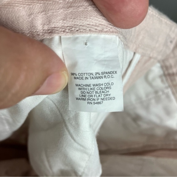 Express Editor pants textured wide leg low rise light pink size 6 - Picture 6 of 6